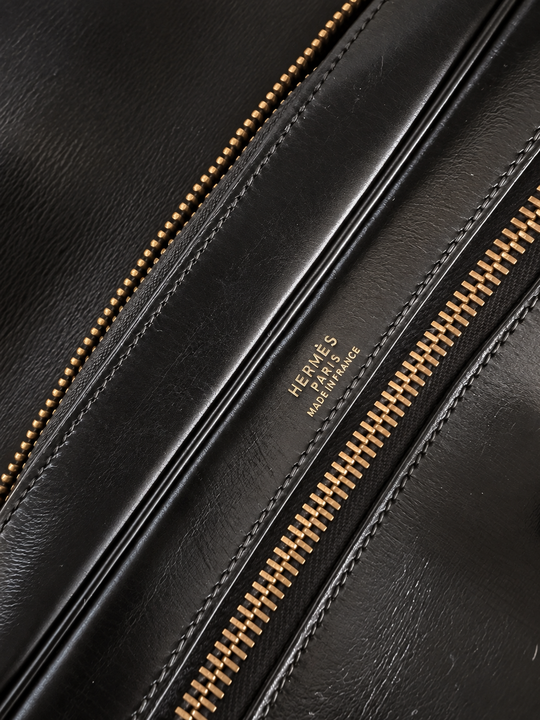 Hermès Balle de Golf — Black Box Leather, 1986