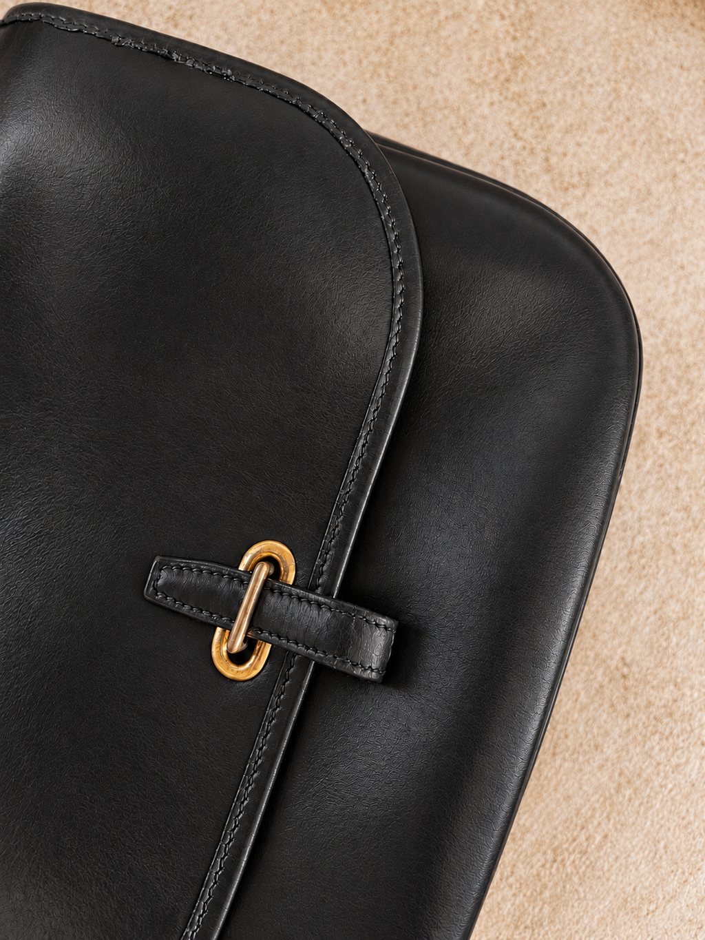 Hermès Balle de Golf — Black Box Leather, 1986