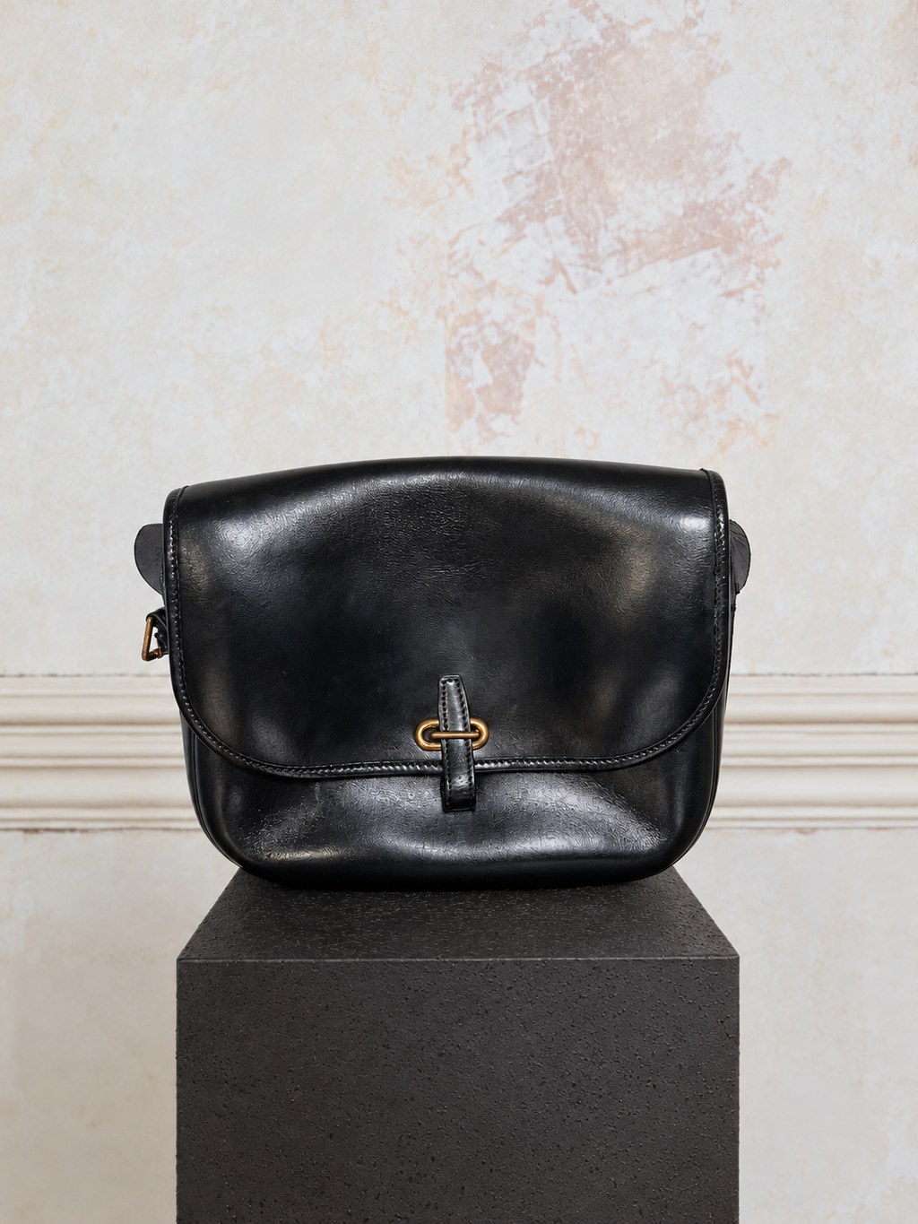 Hermès Balle de Golf — Black Box Leather, 1986