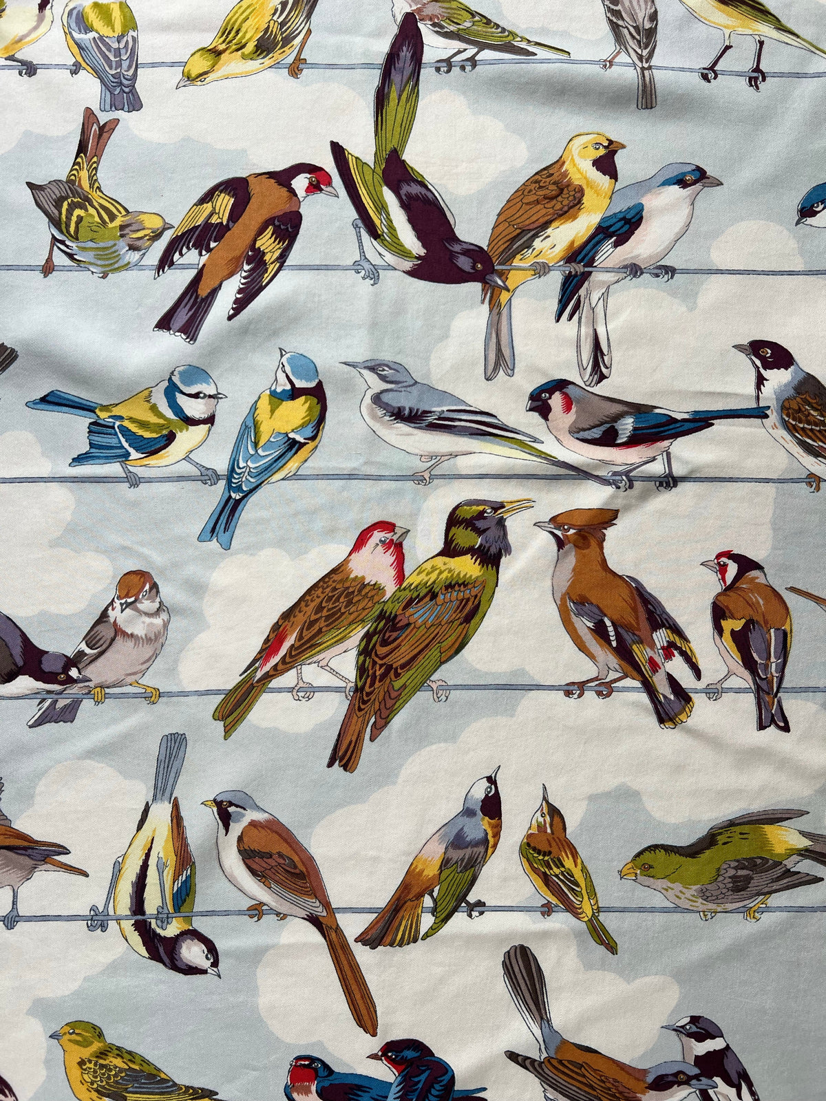 HERMÈS — LES OISEAUX DES CHAMPS ET DES BOIS SILK SCARF