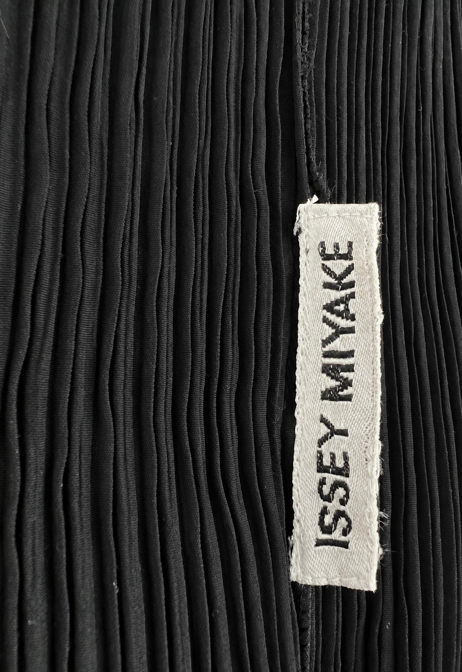 Issey Miyake Sculptural Pleated Midi Dress — Black, circa 1990s