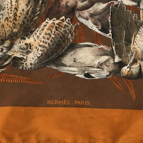 HERMÈS — GIBIERS SILK SCARF