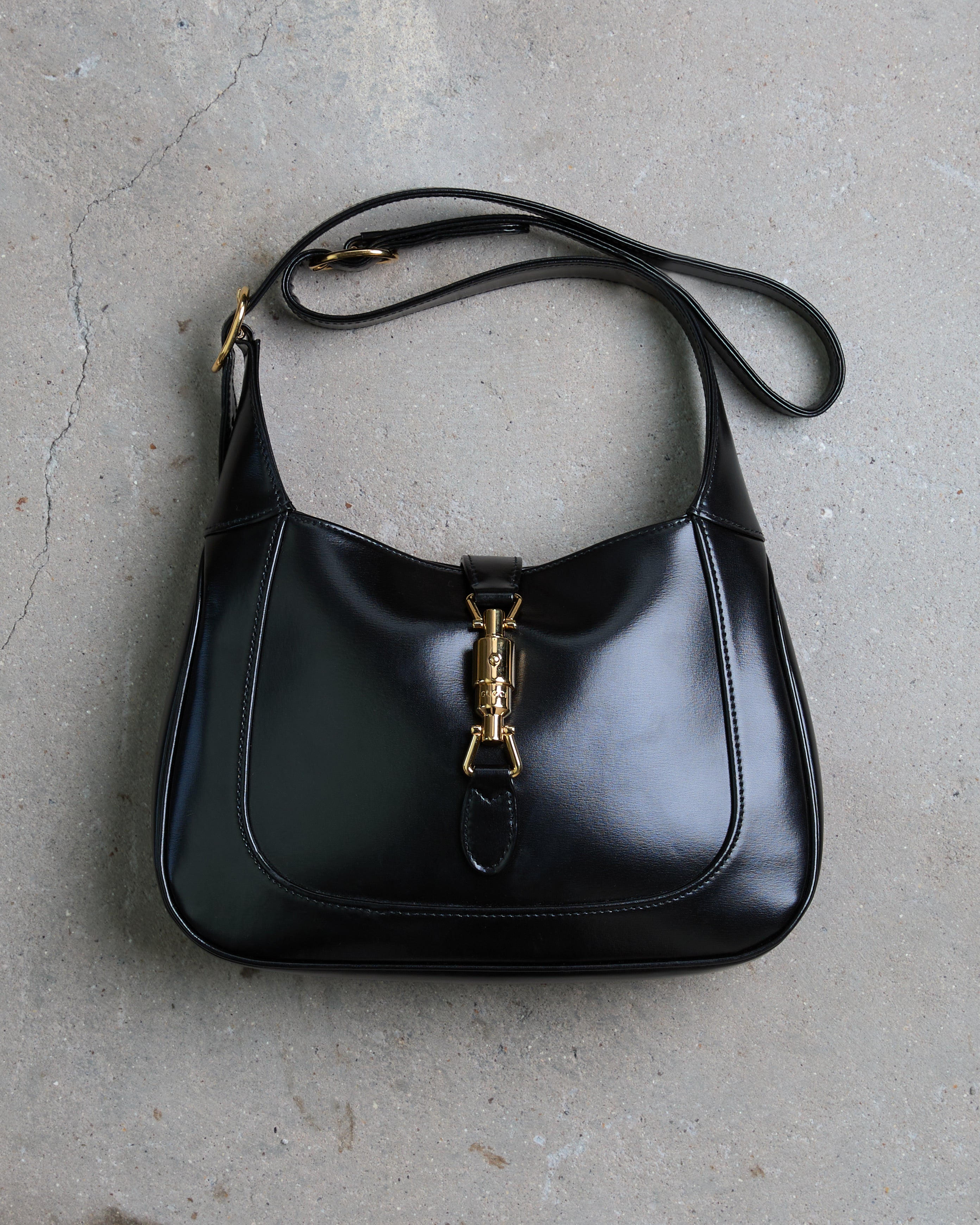 Gucci Jackie 1961 Black Leather Shoulder Bag