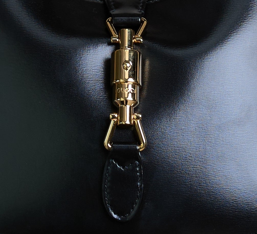 Gucci Jackie 1961 Black Leather Shoulder Bag
