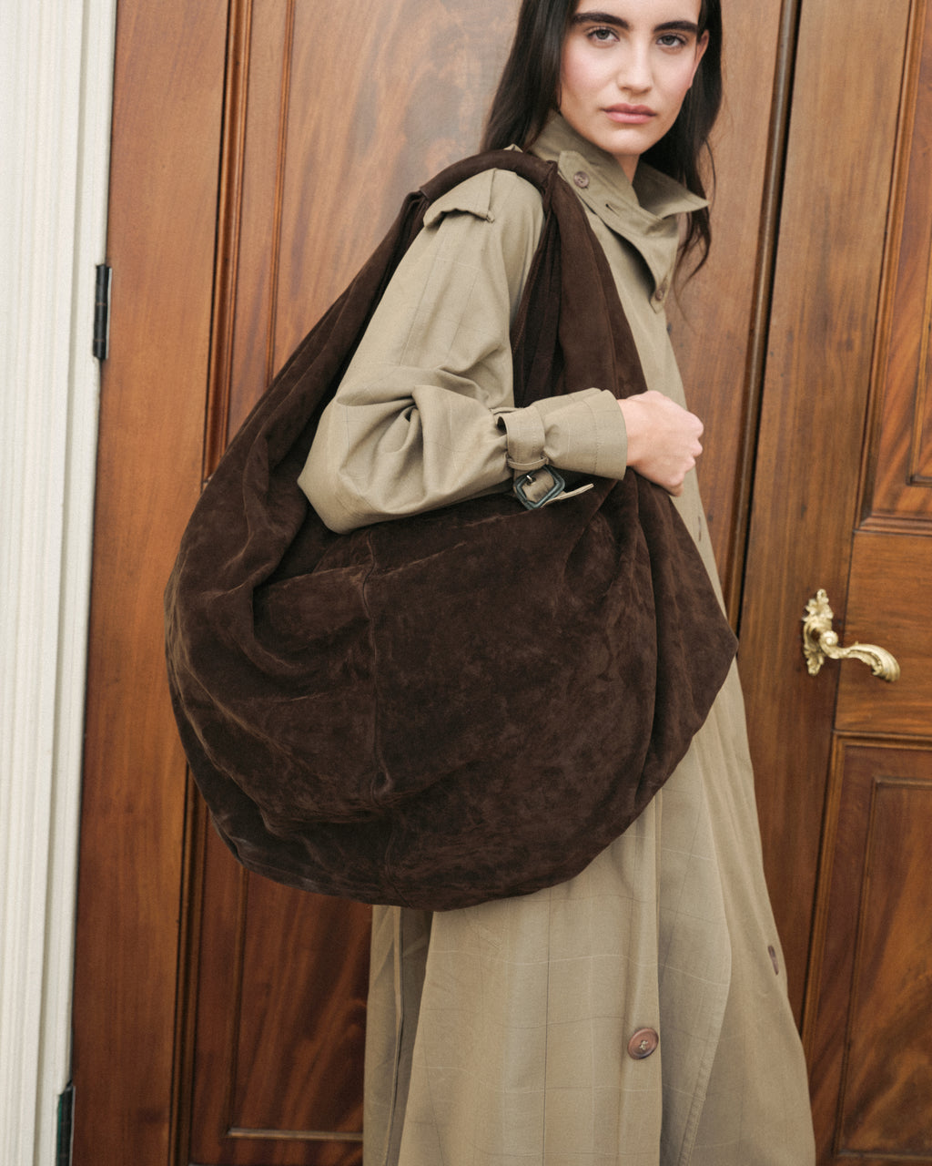 Maison Martin Margiela Oversized suede Hobo Bag