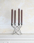 Scandinavian Sculptural Four-Arm Candle Holder