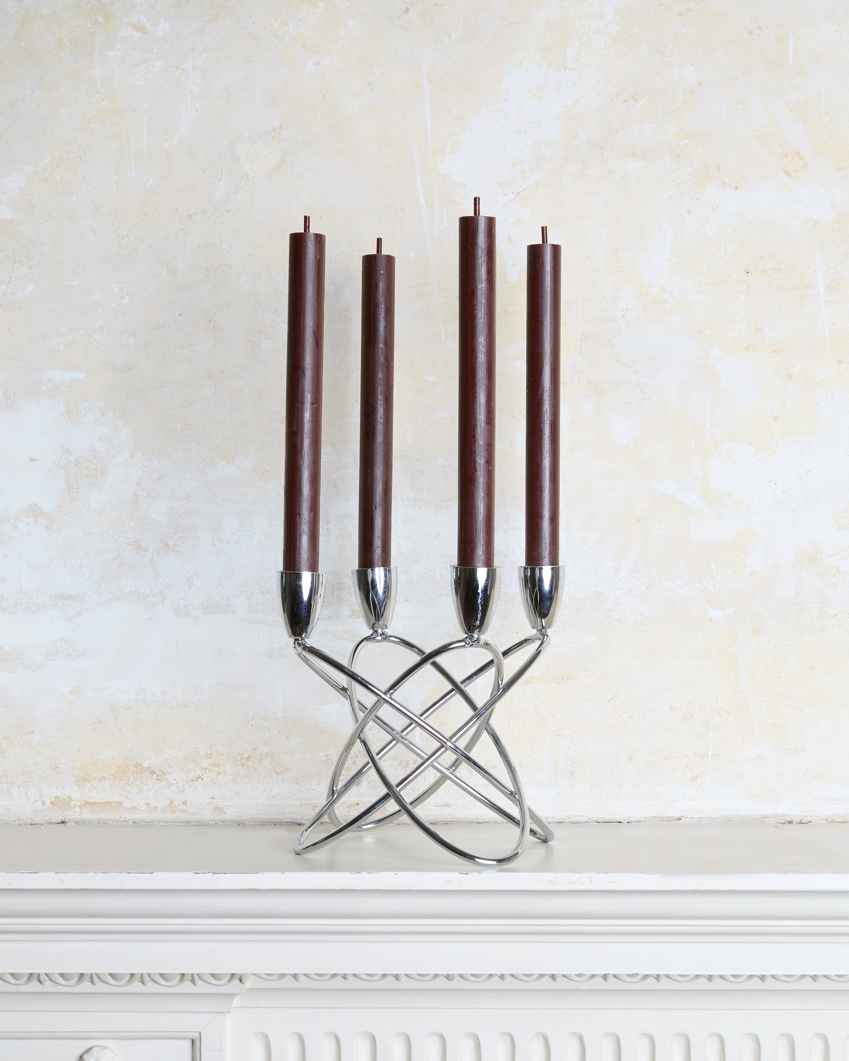Scandinavian Sculptural Four-Arm Candle Holder