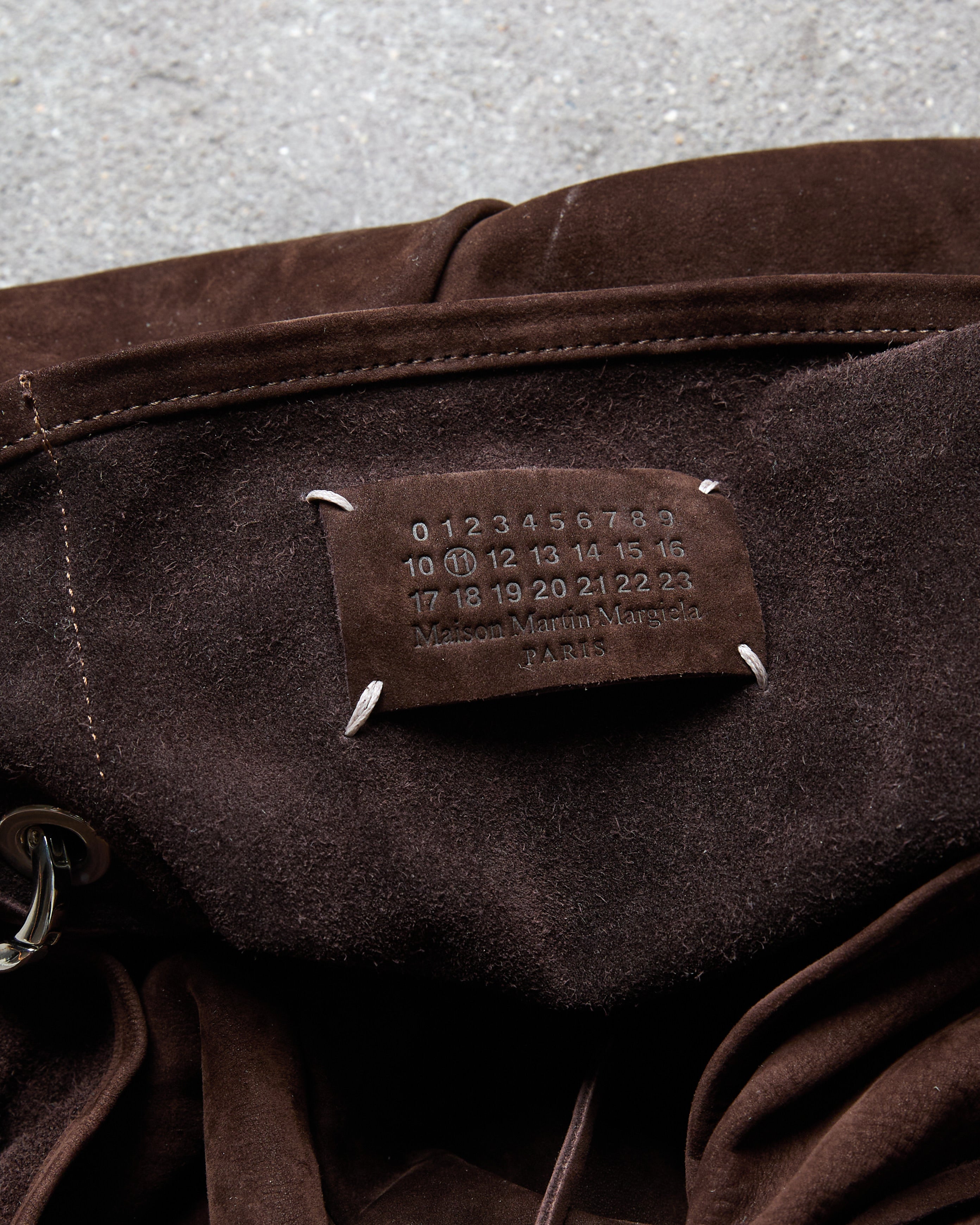 Maison Martin Margiela Oversized suede Hobo Bag