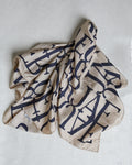 Jaeger Monogram Silk Twill Scarf