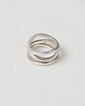 Emporio Armani Sterling Silver Sculptural Ring
