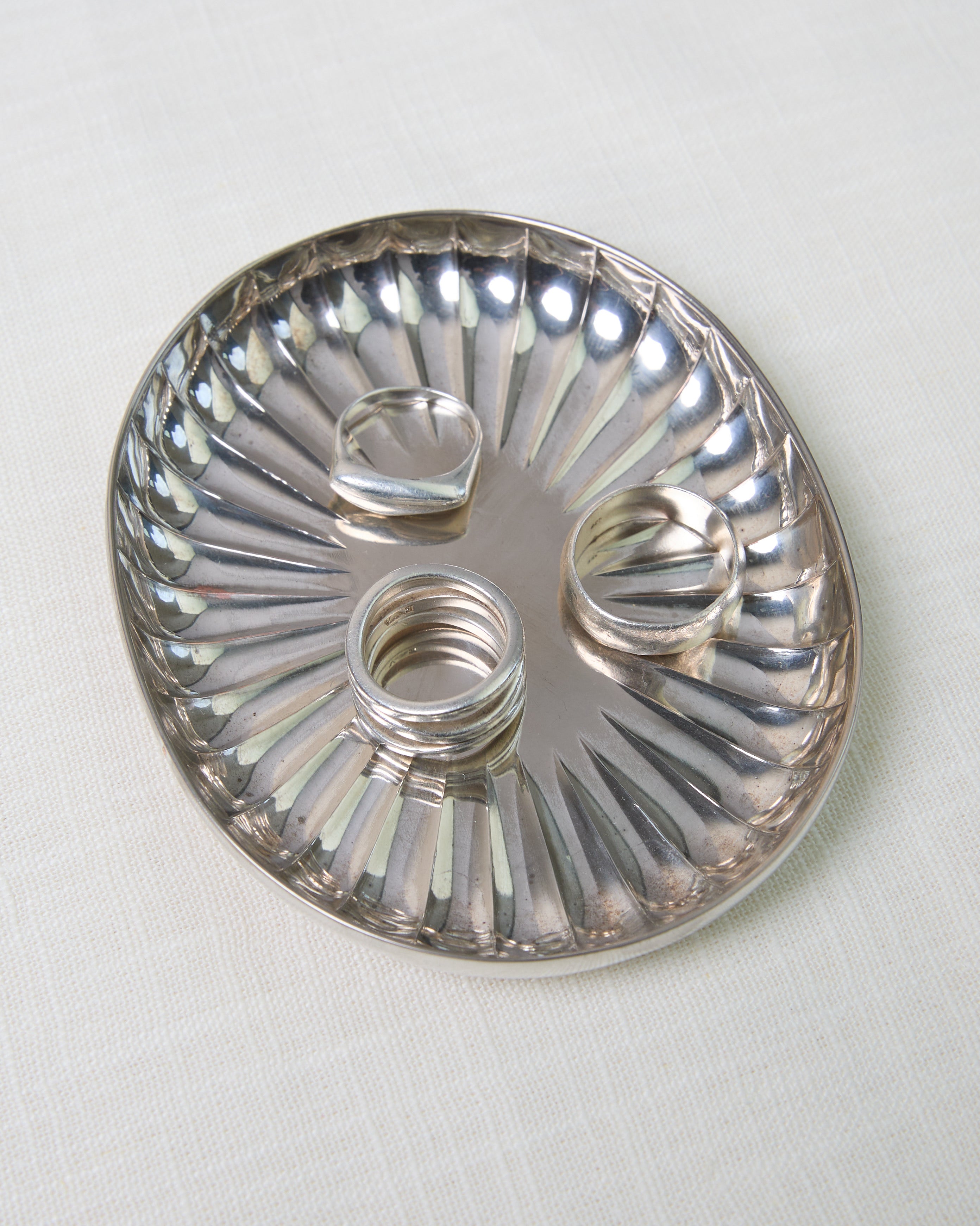 Emporio Armani Sterling Silver Sculptural Ring