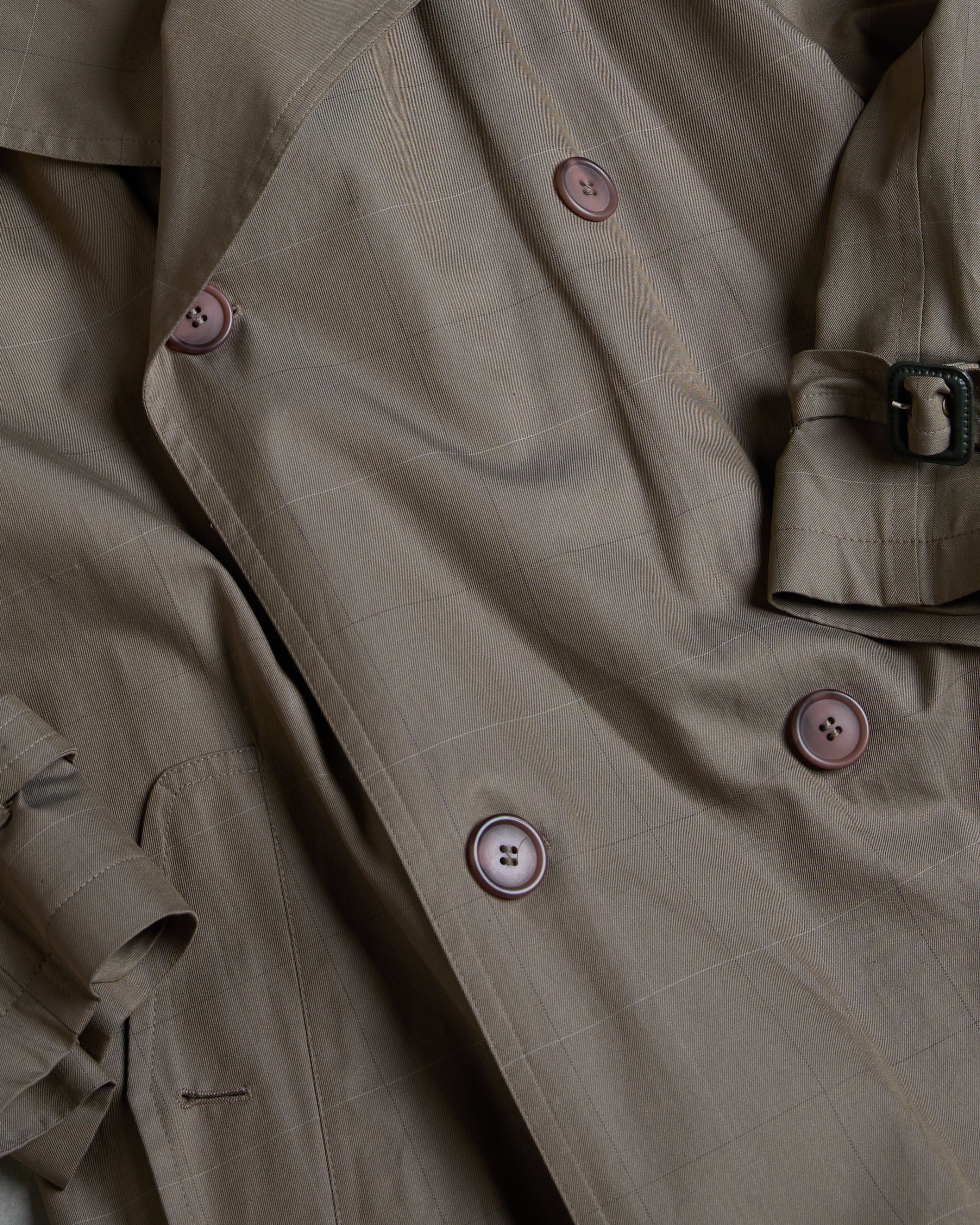 Hermès Casablanca Plaid Cotton Travel Trench Coat