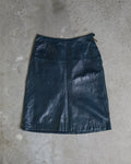 Hermès Lambskin Leather Skirt