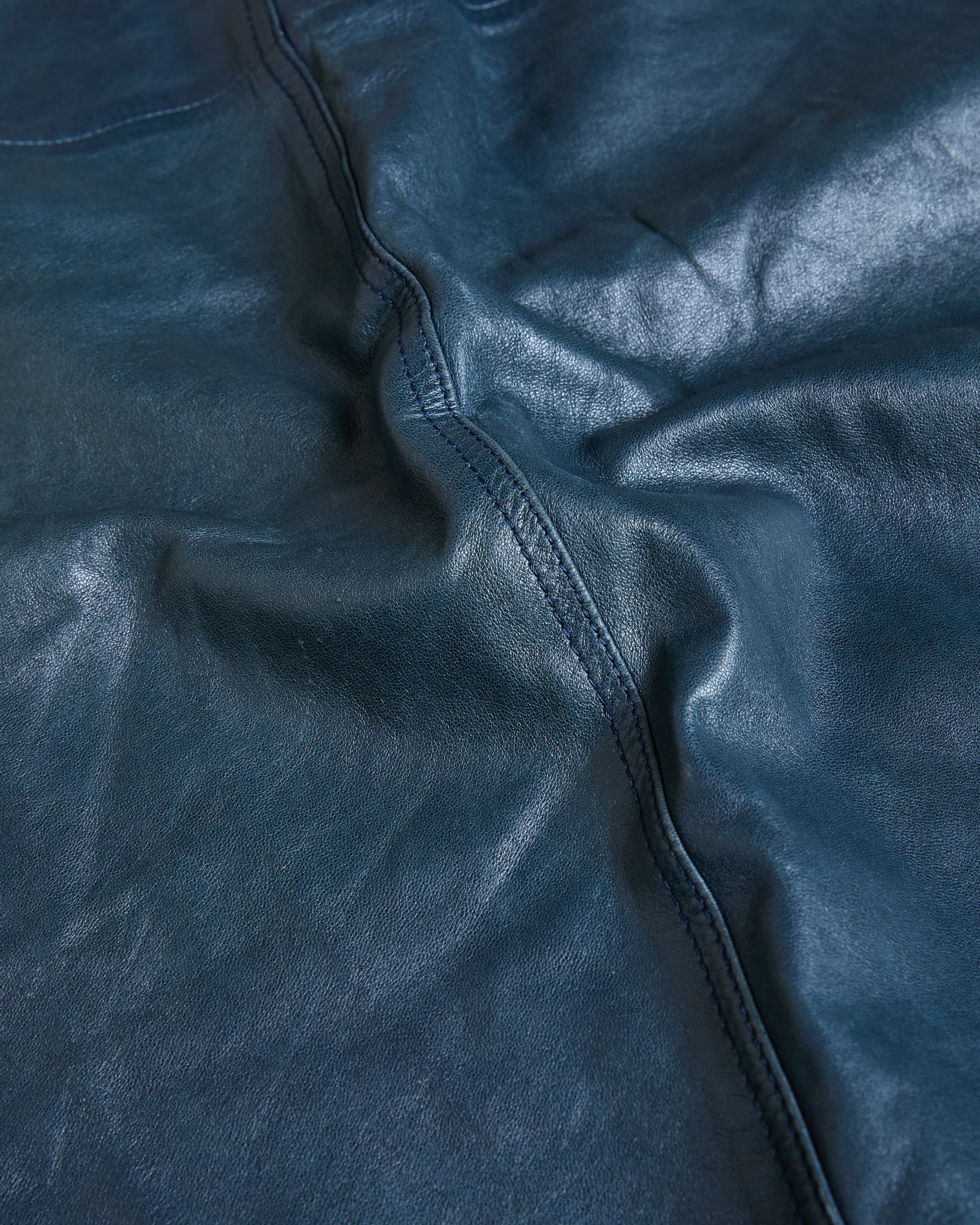 Hermès Lambskin Leather Skirt