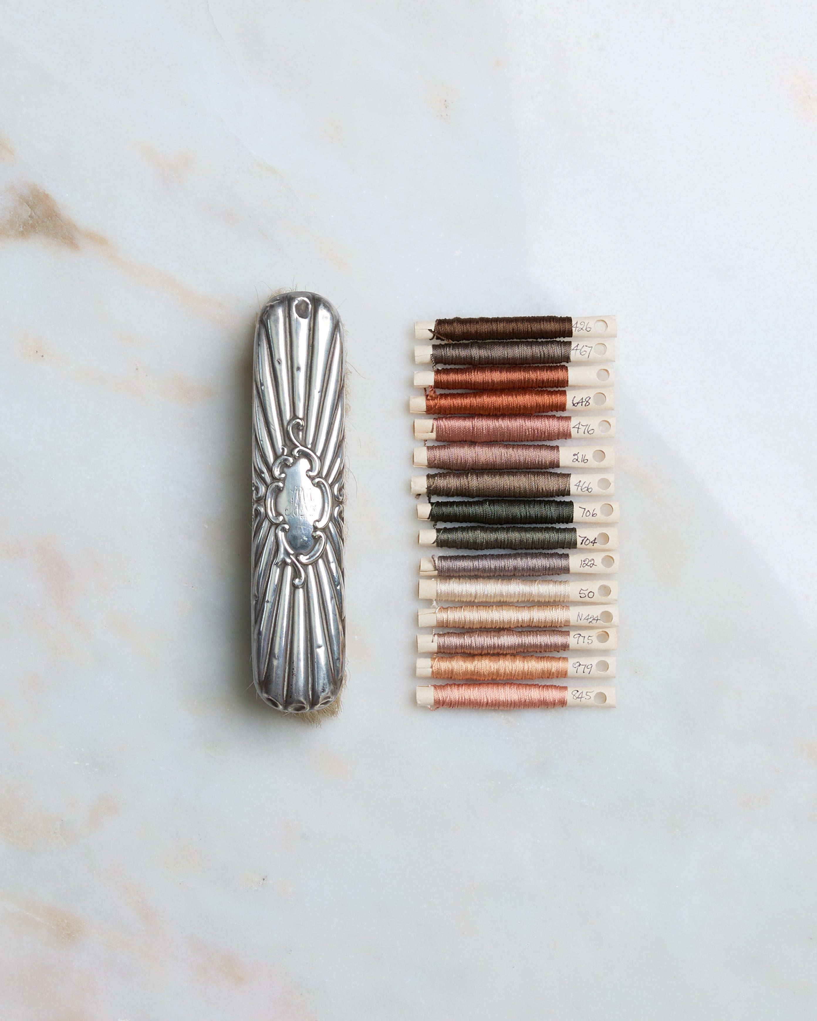 Victorian Silver Plated Clothes Brush
