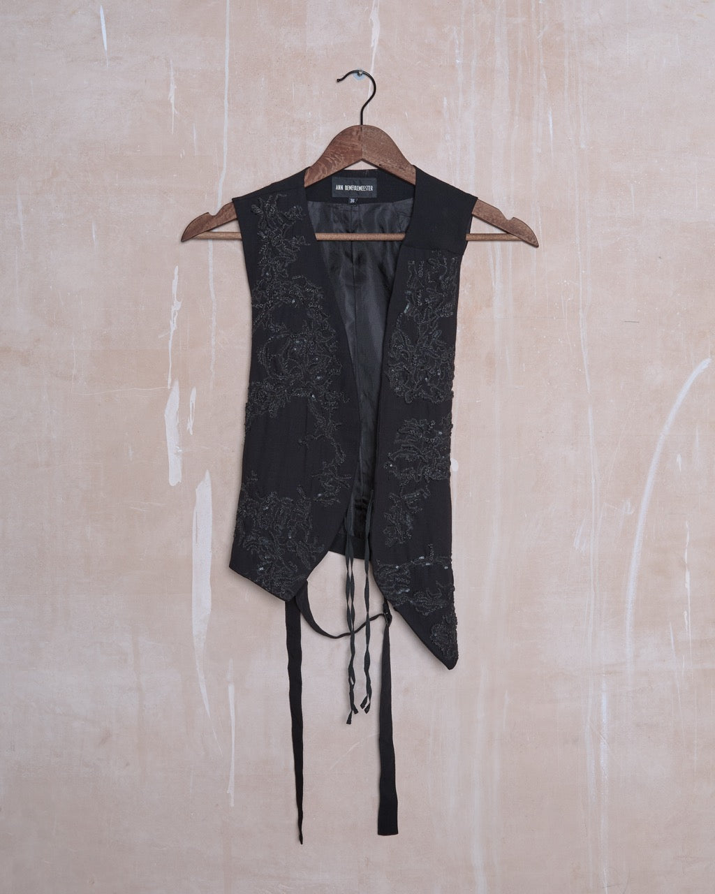 Ann Demeulemeester Embroidered  Waistcoat Vest