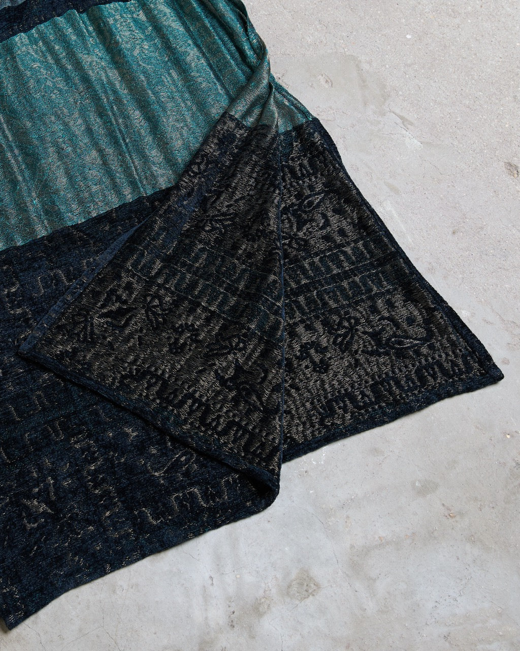 Vintage Oscar de la Renta Silk & Velvet Burnout Dress