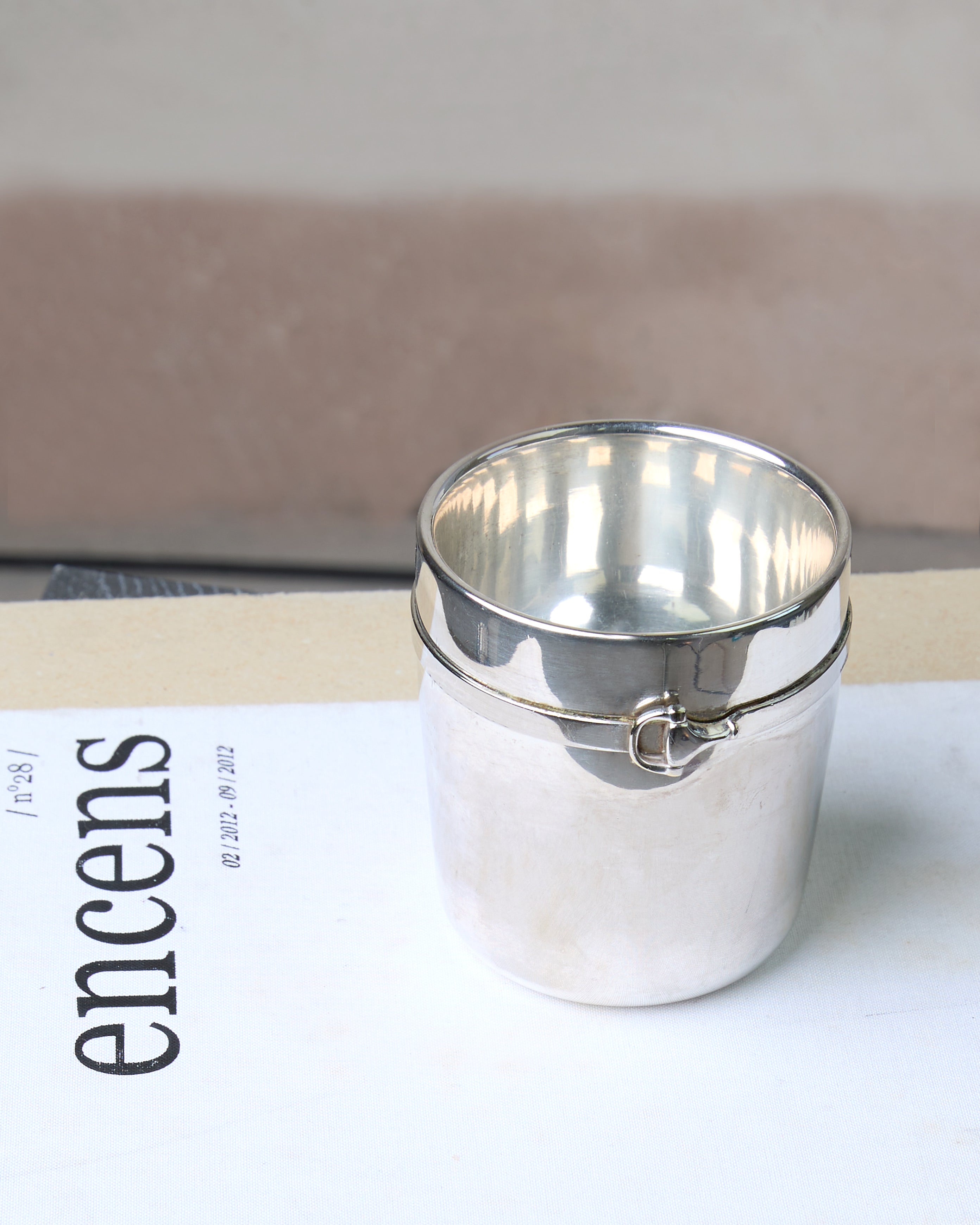 Gucci Silver-Plated Cup with Stirrup Detail