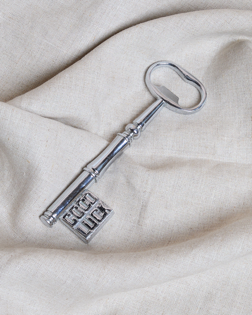 P.H. Vogel & Co. Silver Good Luck Bottle Opener Corkscrew Key