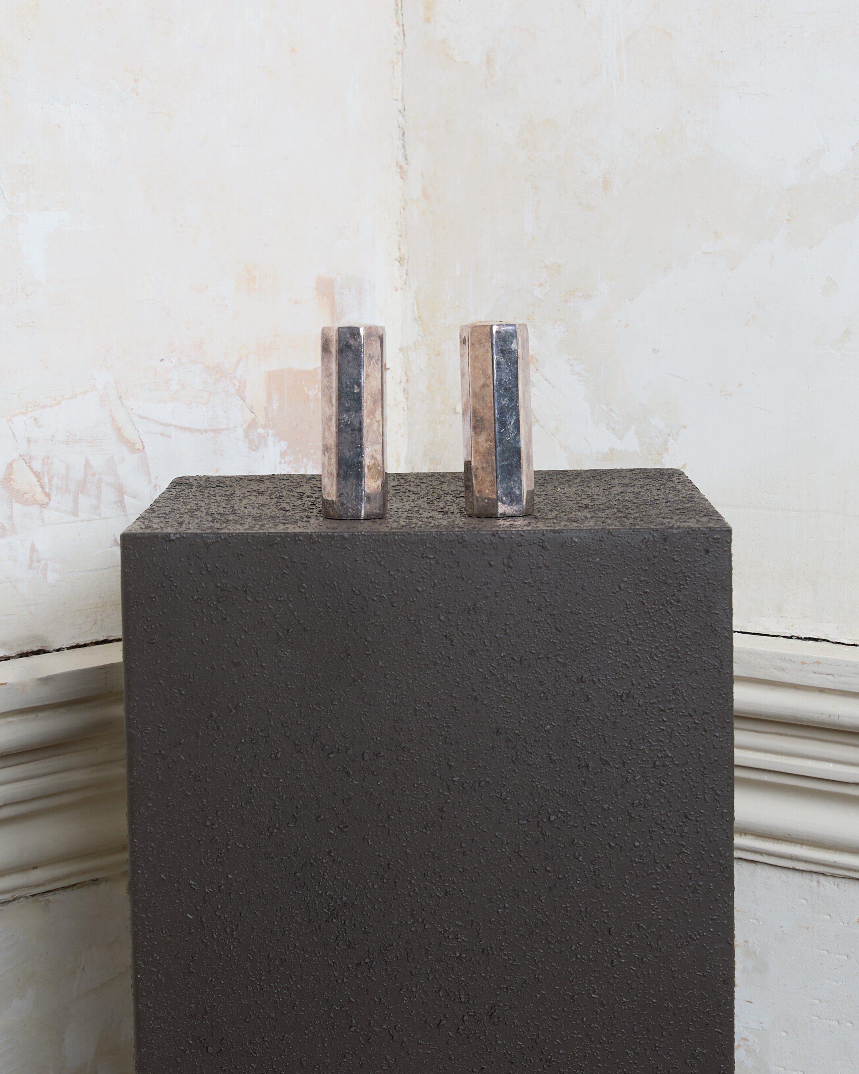 Silver-Plate Salt and Pepper Shakers