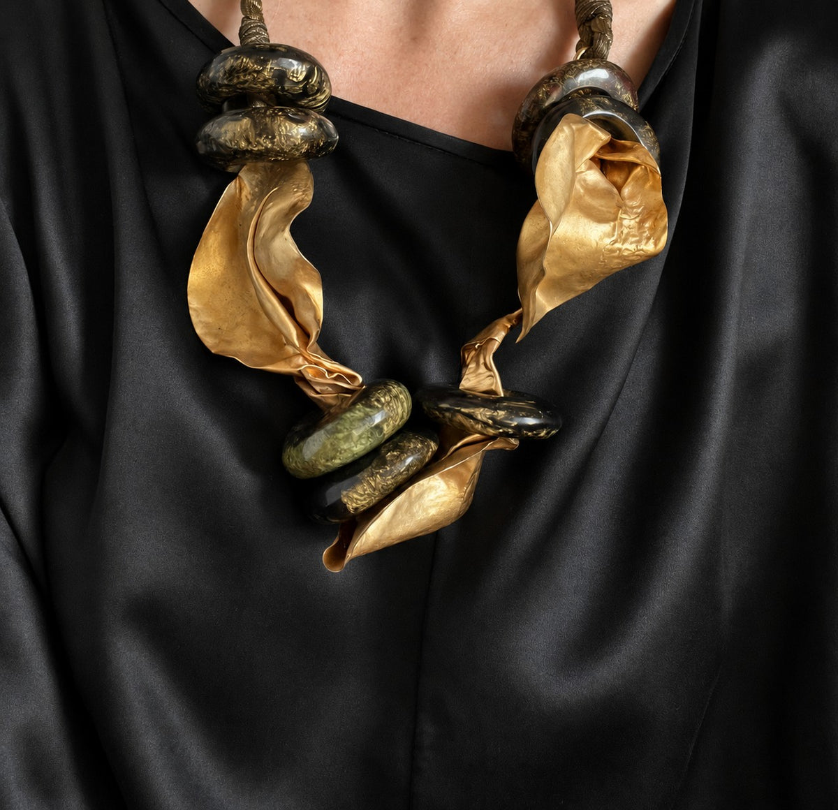 Yves Saint Laurent necklace c. late 1970s.
